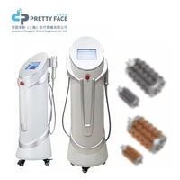 S 360 °   Appareil de massage amincissant à rouleaux rotatifs pour drainage lymphatique, anti-cellulite et raffermissement cutané avec doubles poignées