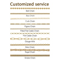 Collar de Cadena Milanesa Tejida de Aleación de Latón y Cobre con Baño de Oro de 18K, Modelo SY-N0158 de Zeadear, Unisex, para Aniversario, Venta al Por Mayor