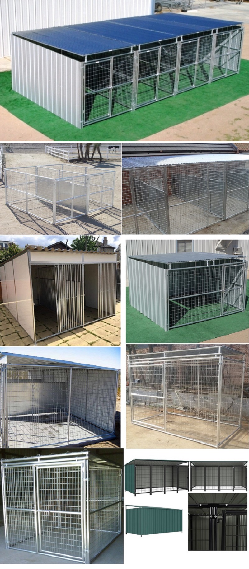 Heavy Duty Outdoor Metal Catio,Fully Enclosed Cat Run Enclosure House