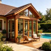 Maßgefertigter Thermisch Getrennter Aluminium-Wintergarten Aluminium-Isolierplatten Dego Dachziegel Vier-Jahreszeiten-Wintergarten