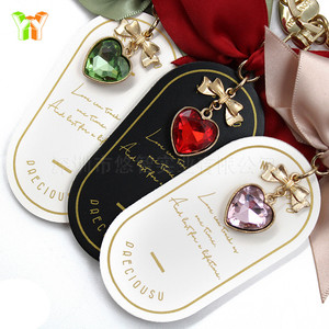 Llaveros y artículos de regalo populares para automóviles, amuletos para bolsos con forma de corazón y lazo, perfectos para el Día de San Valentín. - Product Image 4