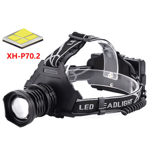 Lampe frontale Xinster P70 Zoom rechargeable à LED avec mise au point réglable pour la pêche en extérieur - Product Image 2