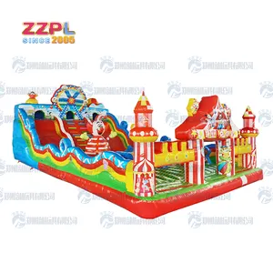 Top Ontwerp Bounce Huis Tractor Springkasteel Vinyl Opblaasbare Watermeloen 13X13 Panel Actie Air Bouncy Alle Puruple