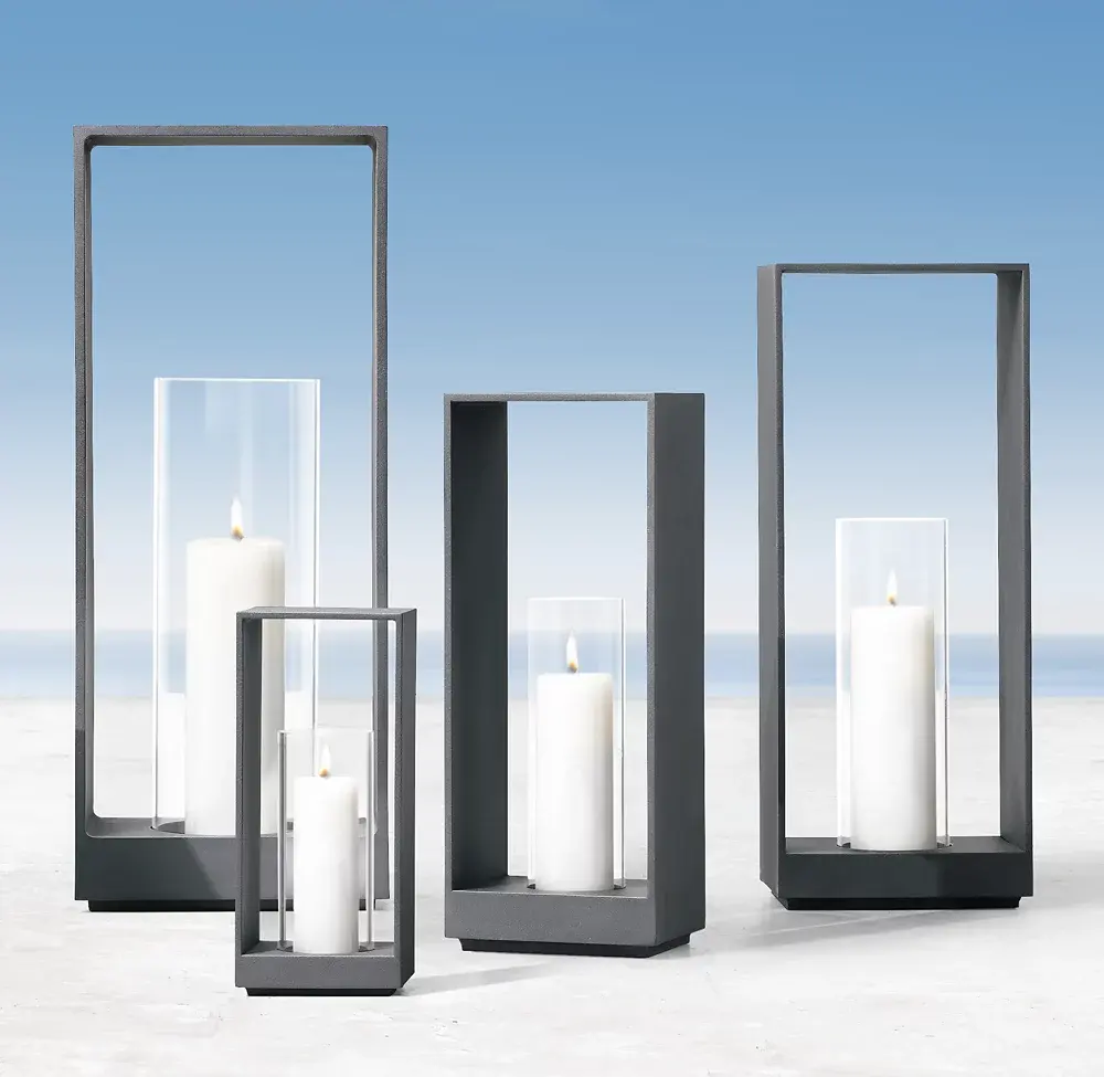 Sassanid OEM Introducing Best Seller Modern Outdoor Patio Poolside Toulon Aluminum Lantern Collection