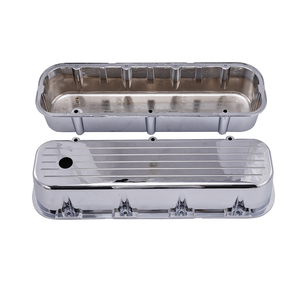 Tapa de Válvulas de Aluminio Fresado con Orificio Pulido para Motores Big Block Chevy BBC 396 427 454 <span class=keywords><strong>502</strong></span> de 1965-95 y Street Rods - Product Image 2