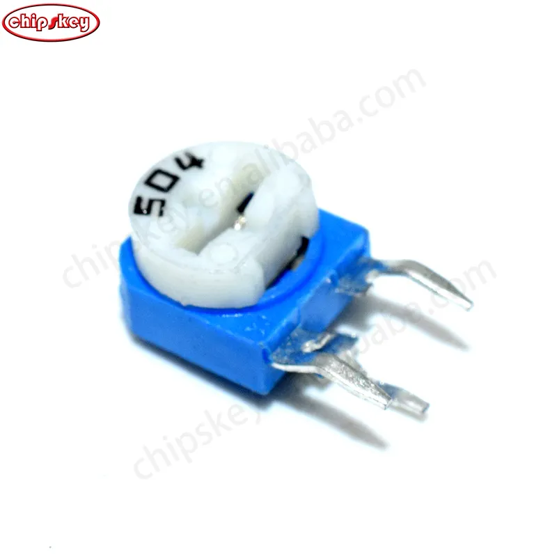 #CKX7834 102 1K/202 2K /473 47K 503 50K 104 100K 204 200K 504 500K 105 1M Plug-in vertical blue and white adjustable resistor