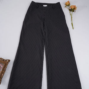 Pantalones Anchos a Rayas para Mujer, Cintura Baja, Corte Holgado, Pantalones Casuales de Oficina, Ropa de Trabajo, Pantalones de Traje Elegantes para Dama - Product Image 6