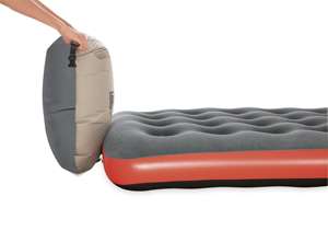 Bestway 67703 illuminato gonflable Double Plus Size Cloth Indoor Living Room Roll & Relax <span class=keywords><strong>materasso</strong></span> ad aria <span class=keywords><strong>letto</strong></span> gonfiabile con cuscino - Product Image 3