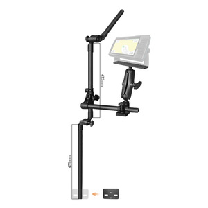 Support télescopique pour sondeur de pêche Garmin avec 1073 mm VIN-TYQ-003-ZJ-1073 - Product Image 3