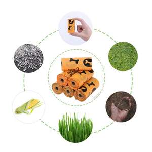 Fabricant en gros de sacs à déchets pour animaux de compagnie durables, étanches, imprimés sur mesure, sacs à déchets pour animaux de compagnie durables, 18 rouleaux - Product Image 3