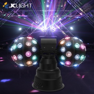 Lumière Disco Effet Son Actif Rotatif Bicolore à Double Tête Miroir Crystal Magic Ball pour Fête – Stock Usine - Product Image 3