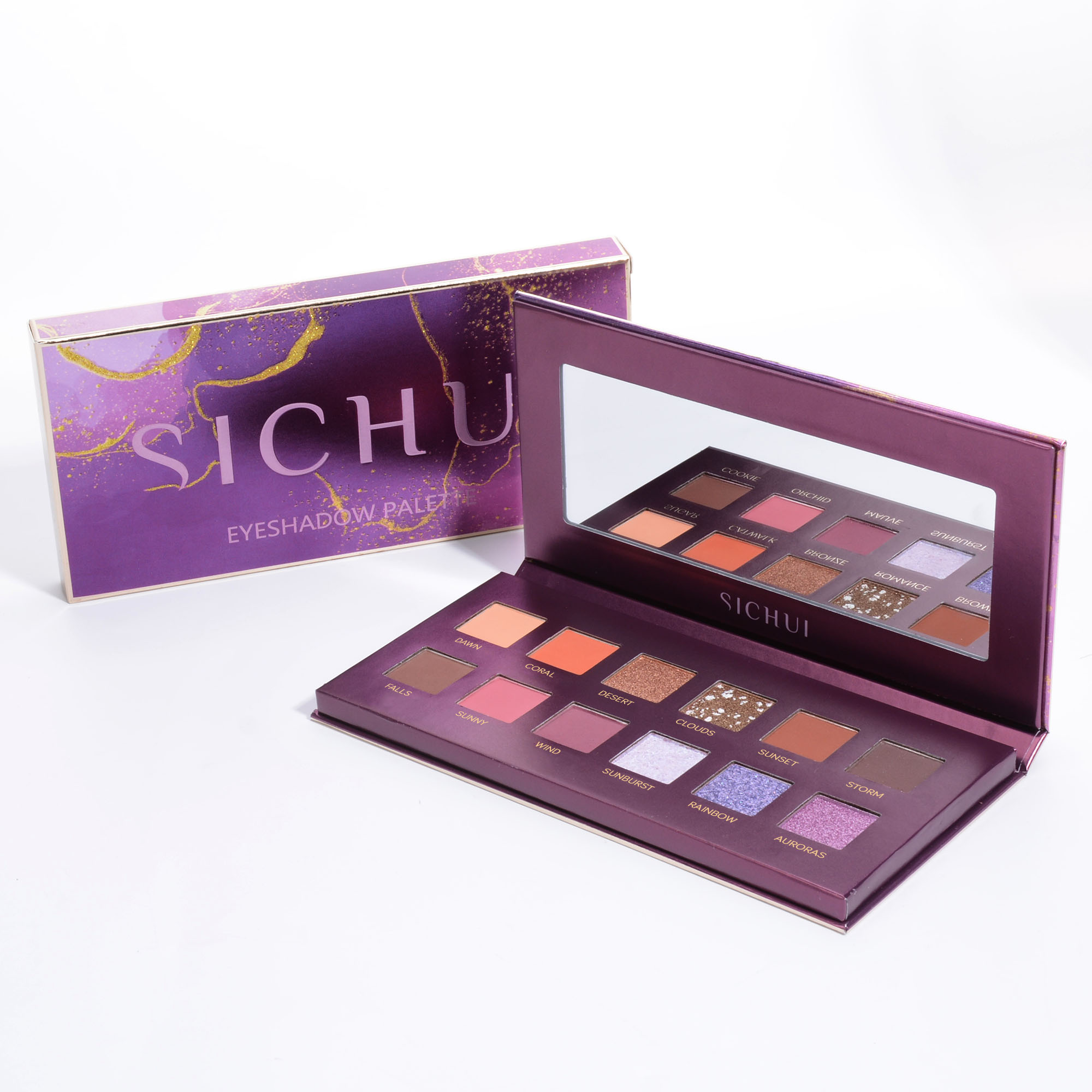 Высота пигмент 12 видов цветов мерцающие тени для век с жемчужинами, косметический метка частного назначения тени для век для мини-теней для век Палитра