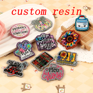 <b>custom</b> Acrylic Planar Resin Flatback Cartoon For DIY Gift Crafts Jewelry Accessories - Product Image 6