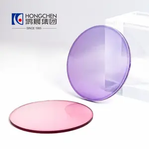 HONGCHEN 1.56 Single Vision Photochromic HMC Purple Blue Pink Green Orange Brown Grey Color Lenses