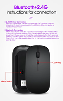 Mouse Nirkabel Bisnis T-wolf Dual Mode X1 Isi Ulang, Senyap, Ergonomis, Optik, Tipis, Portabel, dan Hemat Biaya