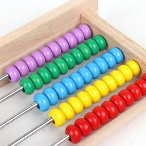 Hochwertige Mathematik pädagogische Zähl spielzeug Holz perlen Abakus für Kinder - Product Image 6