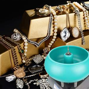 17-Zoll Große Vibrationsfass-Poliermaschine für Schmuck, Kantengratentfernung, Oberflächenreinigung, Gleitschleifmaschine zum Polieren von Stein, Jade und Gold - Product Image 6