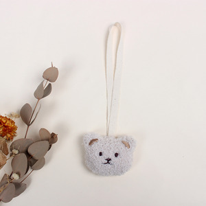 2024 New Hot-Selling Baby Products <b>Cute</b> Teddy Fleece Plush <b>Bear</b> Pacifier Teether Pendant Baby Pacifier Chain - Product Image 4