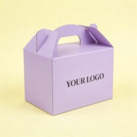Caja para Pasteles al por Mayor de Fábrica, Material Premium, Caja de Embalaje para Dulces y Pasteles para Fiestas, Cajas para Postres con Asa y Tinta de Soja
