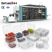 Hoge snelheid PP PS PET PVC transparante plastic fruit- en groentebak voedselcontainer thermoformmachine
