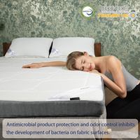 Surmatelas matelassé en mousse à mémoire de forme haute densité personnalisé, anti-bactérien, imperméable, avec housse amovible, 500 fils au pouce carré – Vente directe usine