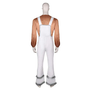 ชุดคอสตูมแฟนตาซีสไตล์วินเทจสำหรับผู้ชาย (<span class=keywords><strong>เสื้อ</strong></span>เชิ้ตลายทางพร้อมกางเกงเอี๊ยม) สำหรับการแสดงบนเวที ปาร์ตี้คอสเพลย์ฮาโลวีน ปี 2026 - Product Image 6