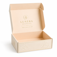 Boîte à colis en carton ondulé recyclable pour flacon de parfum, carton d'expédition auto-scellant, fournisseur de logo personnalisé