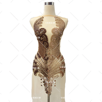 Argent vert cristal mélange couleur deux couleurs double couleur strass corsage robe applique corps patch