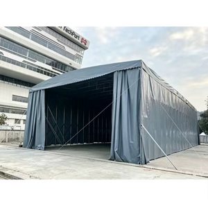 Carpa Retráctil Eléctrica de PVC con Estructura de Acero, Impermeable, Plegable, para Canchas Deportivas, Almacenes Temporales - Product Image 1