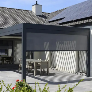 <span class=keywords><strong>Tende</strong></span> a Rullo Motorizzate Automatiche Antivento per Balcone, Protezione Solare, Finestre Motorizzate, Tessuto per Esterni, Pergola Moderna - Product Image 1