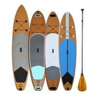 Planche de Paddle gonflable en bois, vente en gros, pêche Sup australie
