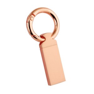 Chiavetta USB in Metallo Oro Rosa 64GB con Design a Portachiavi - Product Image 1