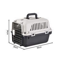 Besky Safe Cage pour animaux de compagnie chat chien étui de transport Super grand espace boîte de transport aérien pour animaux de compagnie avec roues