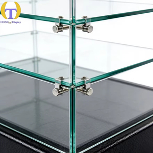 <span class=keywords><strong>Vitrine</strong></span> en verre à vision panoramique, étagères pour avocats, éclairage <span class=keywords><strong>LED</strong></span>, écologique, étanche |   <span class=keywords><strong>Vitrine</strong></span> de présentation noire pour centres commerciaux - Product Image 4