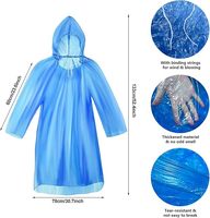 Imperméable jetable léger pour adulte avec capuche, en plastique imperméable, 6 options de couleurs, porte-clés d'urgence, vêtement de pluie individuel