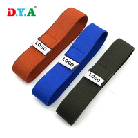 Vente directe d'usine couleur personnalisée 2.5cm * 12cm Logo étiquette Polyester boucle élastique sangle pour boîte à lunch livre multifonctionnel