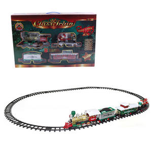 Set Ferroviario Musicale Elettrico per Bambini con Trenino Giocattolo e Suoni Natalizi - Product Image 1