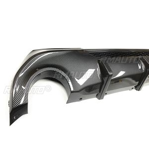 Rear Bumper <b>Diffuser</b> Lip <b>for</b> BMW 1 Series F40 2019-2023 M Sport M135i <b>Car</b> Carbon Fiber Look/Gloss Black Spoiler Plate Splitter - Product Image 6