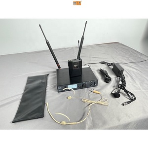 Hệ thống micro không dây hiệu suất sân khấu chuyên nghiệp ulxd4 Micrô Tai nghe năng động cầm tay UHF 2 kênh - Product Image 1