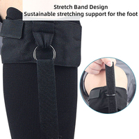 Chaussettes d'étirement ajustables pour la correction du pied tombant, manchon de compression souple pour la rééducation, idéal pour dormir la nuit