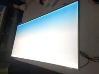 Éclairage LED pour aquarium programmable RGB blanc rétroéclairé 180*60cm, indice de protection IP44, certification CE, aluminium + acrylique