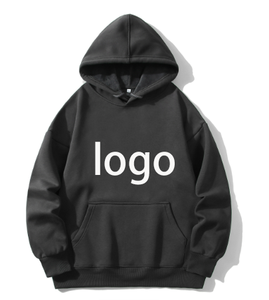 380GSM Heavy Cotton Hooded Sweatshirt Casual Daily Wear Warm Thick Fabric Solid Color Blank Hoodie - Product Image 1