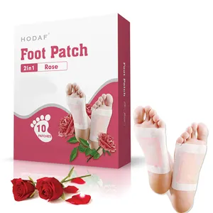 2024 hot product OEM ODM 2 in 1 detox foot patch bamboo wood vinegar detox foot patch for relief fatigue and relax body