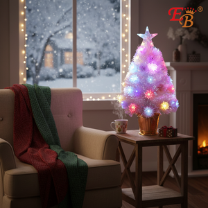 Haute qualité 2FT/55T USB LED blanc X'Mas arbre flocon de neige accessoire 12 pièces/CS personnalisable articulé artificiel pour les décorations pour la maison - Product Image 3