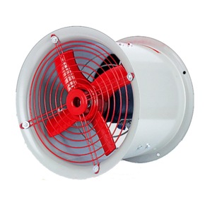 Ventilador Axial de 28 Pulgadas, 4 Aspas, Aleación de Aluminio, Rojo, a Prueba de Explosiones, Ventilador Eléctrico de Extracción, 1.1kw, 2900rpm, Rodamiento de Bolas, Chapa Metálica - Product Image 1