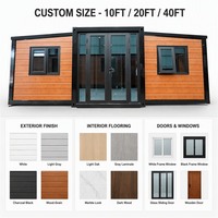 Maison conteneur durable et extensible pour chantier de construction, maison modulaire préfabriquée 20ft 30ft 40ft CE ISO9001 Fabricant OEM USA UE AU