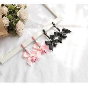 Abrazadera de perno de manguera sanitaria de acero inoxidable ajustable para mujer, Juguetes sexuales BDSM, Clip de pezón de pecho con lazo bonito esclavo - Product Image 1