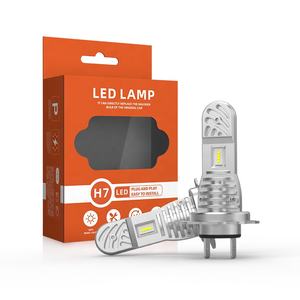 หลอดไฟหน้า LED สำหรับรถยนต์ H7แบบไม่มีพัดลมขนาด40W ระบบให้แสงสว่างอัตโนมัติดีไซน์แบบออโต้บัสแบบออลอินวันใหม่ล่าสุด<span class=keywords><strong>2022</strong></span> - Product Image 1
