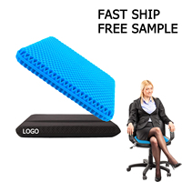 Coussins lombaires en silicone personnalisés avec logo, coussins de siège pour chaise de bureau, fauteuil roulant et siège de voiture - Coussin de siège en gel respirant et doux