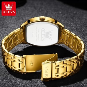   Reloj para hombre 5528, marca original, reloj de cuarzo para negocios, resistente al agua, luminoso, con esfera tonneau, reloj con fecha y día. - Product Image 4